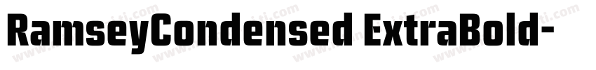 RamseyCondensed ExtraBold字体转换